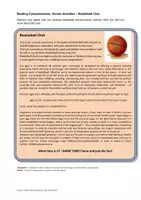 Vorschau - Stationenlernen - Reading Comprehension: Basketball Club + Mediation (Leseverstehen B1) - Deckblatt