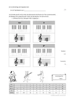 Vorschau - Test - Test - Musiktheorie (Noten, Töne, Rythmen) - Vorbereitung Klassenmusizieren; praxisnah - Seite 1