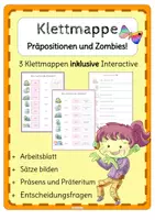 Vorschau - Interaktives Material - DaF/DaZ Klettmappe Satzbau Präpositionen - Deckblatt