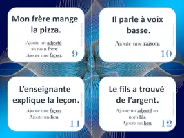 Aperçu - Cartes d'exercices - 24 cartes à tâches - Embellir mes phrases - Task Cards - Page 3