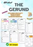 Vorschau - Arbeitsblätter - All about the gerund! (Subject / Object/ Prepositions) - Deckblatt