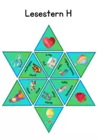 Vorschau - Spiele - Lesestern zum Buchstaben H - Seite 1