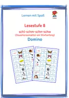 Vorschau - Spiele - Lesestufe 8: schl, schm, schn, schr, schw - Materialpaket - Seite 1