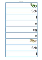 Vorschau - Spiele - Lesestufe 8: schl-schm-schn-schw - Lesefächer - Seite 1