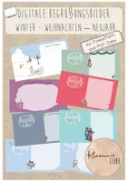 Vorschau - Präsentationen/Tafelbilder - Begrüßungsbild: Winter (digitale Tafel) als PowerPoint und PDF-Version - Deckblatt