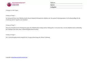 Vorschau - Arbeitsblätter - Das Mahnverfahren in Deutschland - Seite 2
