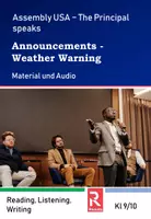 Vorschau - Arbeitsblätter - Assembly USA - The Principal Speaks - Weather Warning - Deckblatt