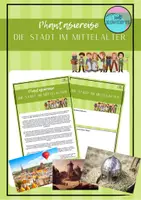 Vorschau - Stundenentwürfe - Die Stadt im Mittelalter - Phantasiereise - Deckblatt