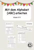 Vorschau - Arbeitsblätter - ABC Alphabet Wörterliste Arbeitsblätter - Deckblatt