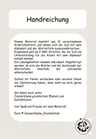 Vorschau - Arbeitsblätter - ABC Alphabet Wörterliste Arbeitsblätter - Seite 1