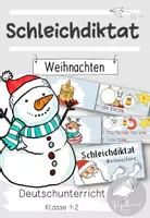 Vorschau - Arbeitsblätter - Schleichdiktat "Weihnachten" Klasse 1 und 2 - Deckblatt