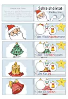 Vorschau - Arbeitsblätter - Schleichdiktat "Weihnachten" Klasse 1 und 2 - Seite 2