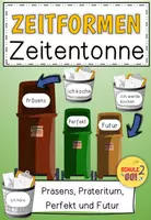 Vorschau - Spiele - Zeitentonne Zeitformen Verben / Spiel / Deutsch - Deckblatt