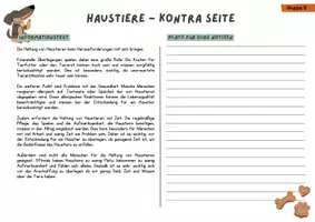 Vorschau - Stundenentwürfe - Diskussionsrunde Haustiere - 5. Klasse Diskussion fertige Unterrichtsstunde - Seite 3