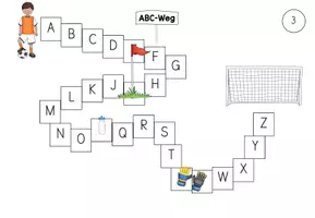 Vorschau - Arbeitsblätter - 10 ABC-Wege - Lernen des Alphabets - Seite 3