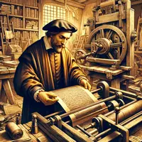 Vorschau - Arbeitsblätter - Johannes Gutenberg - Erfinder des Buchdrucks? - Arbeitsmaterial - Deckblatt