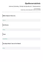 Vorschau - Arbeitsblätter - Johannes Gutenberg - Erfinder des Buchdrucks? - Arbeitsmaterial - Seite 1
