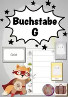 Vorschau - Arbeitsblätter - Buchstaben-Helden: Der Buchstabe G - Deckblatt