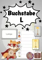 Vorschau - Arbeitsblätter - Buchstaben-Helden: Der Buchstabe L - Deckblatt