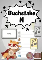 Vorschau - Arbeitsblätter - Buchstaben-Helden: Der Buchstabe N - Deckblatt
