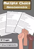 Vorschau - Arbeitsblätter - 47 Multiple-Choice-Fragen zu Menschenrechten - Deckblatt