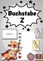 Vorschau - Arbeitsblätter - Buchstaben-Helden: Der Buchstabe Z - Deckblatt