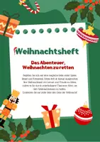Vorschau - Arbeitsblätter - Weihnachtsheft 🎄 - Deckblatt