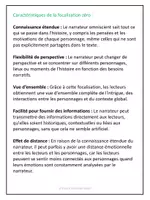 Aperçu - Préparation de séance / Séance complète - La focalisation ou le point de vue narratif - Explications et exercices corrigés - Page 1
