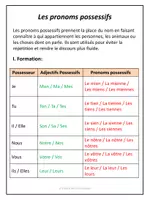 Aperçu - Préparation de séance / Séance complète - Les pronoms : relatifs, possessifs, démonstratifs et adverbiaux / French Pronouns - Page 1