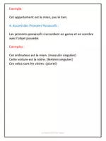 Aperçu - Préparation de séance / Séance complète - Les pronoms possessifs - Explications et exercices corrigés - Page 3