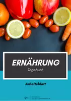 Vorschau - Arbeitsblätter - Ernährung ⎮ Ernährungstagebuch - Sport & Ernährung - Deckblatt