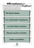Vorschau - Fördermaterial/Inklusion - Lesehäppchen - Affirmationen für Erstleser - Seite 1