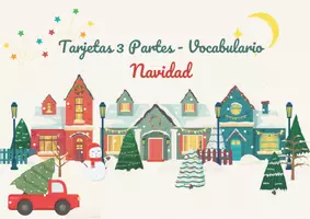 Vista previa - Refuerzo / NEE / Materiales de apoyo - NAVIDAD - VOCABULARIO: Tarjetas 3 partes. Montessori. - página 1
