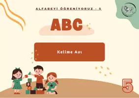 Vorschau - Arbeitsblätter - M5 Türkçe Kelime Avı Bulmaca / Wortsuche Spiel Türkisch Wortschatz - Deckblatt