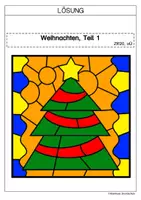Vorschau - Arbeitsblätter - Rechnen und Malen zu Weihnachten, ZR 20 ohne Übergang - Seite 2
