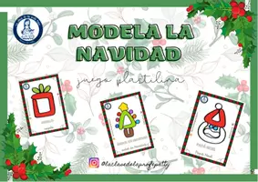 Vista previa - Tarjetas / Manipulativos - ¡Modela la Navidad! - Portada