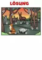 Vorschau - Arbeitsblätter - Leseverstehen "Siehst du die Tiere im Wald?" DaZ / DaF / Deutsch - Seite 3