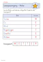 Vorschau - Arbeitsblätter - Lesespaziergang Wetter - Seite 3