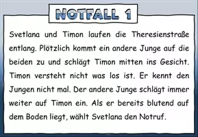 Vorschau - Präsentationen/Tafelbilder - Notfälle "Die Polizei" Sechs Bilder und Beschreibungen - Präsentation / Präsentationskarten - DaZ / DaF / Deutsch / Sachunterricht - Seite 3