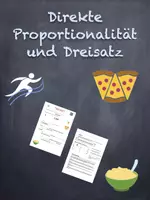 Vorschau - Arbeitsblätter - direkte Proportionalität + Dreisatz - Deckblatt