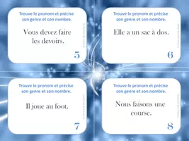 Aperçu - Préparation de séance / Séance complète - Classes de mots variables / Word classes in french - Page 3