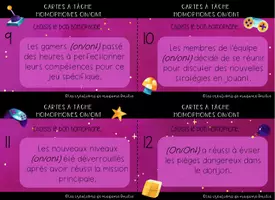 Aperçu - Jeux - cartes à tâche homophones on ont - Page 3