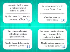 Aperçu - Cartes d'exercices - L'inférence en lecture - 20 cartes à tâches / FRENCH Making Inferences - Page de couverture