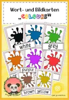Vorschau - Arbeitsblätter - Englisch - Colours - Bildkarten - Wortkarten - Deckblatt