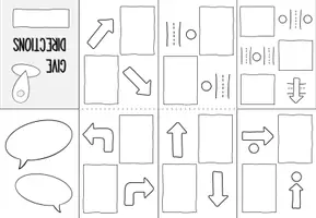 Vorschau - Mal- und Bastelvorlagen - Wortschatz: Giving directions (Buddybook) - Seite 3