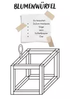 Vorschau - Mal- und Bastelvorlagen - Blumenwürfel - Werken - Klasse 3/4 - Deckblatt