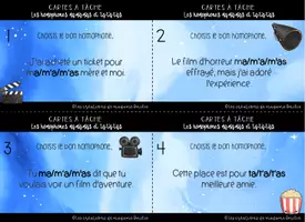 Aperçu - Jeux - Cartes à tâches homophones ma-m'a-m'as et ta-t'a-t'as - Page 1