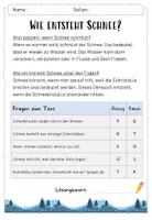 Vorschau - Arbeitsblätter - Lesetext Schnee / Winter - Seite 2