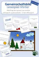 Vorschau - Spiele - Gemeinschaftsbild - Lesespiel Winter mit Lösung - Deckblatt
