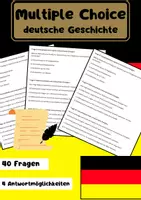 Vorschau - Test - 40 Multiple-Choice-Fragen Grundwissen deutsche Geschichte - Deckblatt